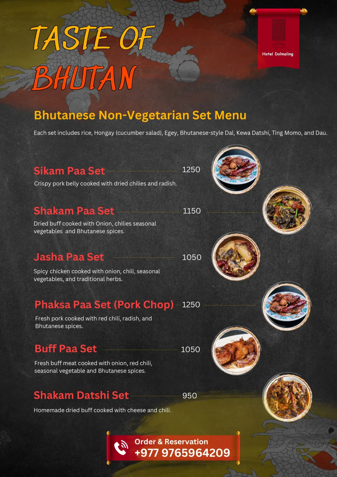 1 - Veg & Non-Veg Menu Page